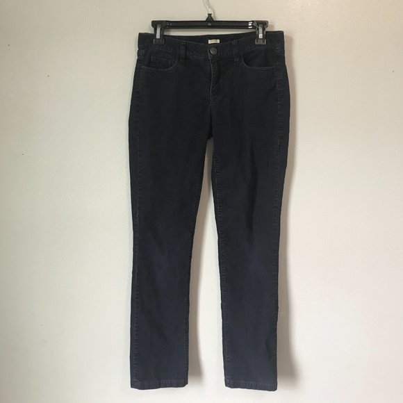 J CREW Navy Cotton Corduroy Matchstick Pants 27R - Picture 2 of 6